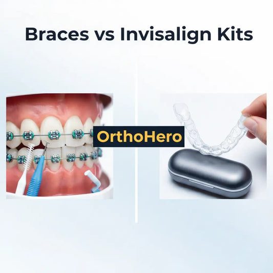 Braces vs Invisalign kits comparison